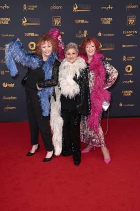 Regina Thoss, Dagmar Frederic und Dagmar Gelbke bei der Verleihung Die Goldene Henne am 12.09.2025 in Leipzig Goldene Henne 2025 Verleihung in Leipzig