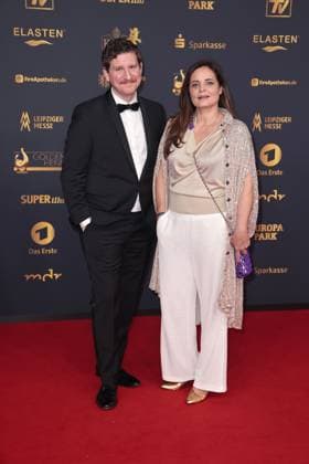 Dominik Weber und Elisabeth Lanz bei der Verleihung Die Goldene Henne am 12.09.2025 in Leipzig Goldene Henne 2025 Verleihung in Leipzig