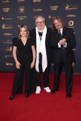 Annett Louisan, Heinz Rudolf Kunze und Leslie Mandoki bei der Verleihung Die Goldene Henne am 12.09.2025 in Leipzig Goldene Henne 2025 Verleihung in Leipzig