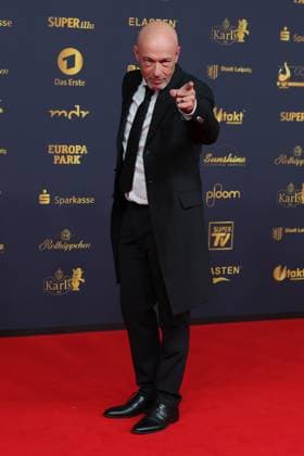 Verleihung der Goldenen Henne 2025 Bernd Heinrich Graf von der deutschen Gruppe Unheilig auf dem roten Teppich. Verleihung der Goldenen Henne 2025 am 12.09.2025 in der Leipziger Messe, Halle 1. Leipzig, Sachsen, Deutschland.