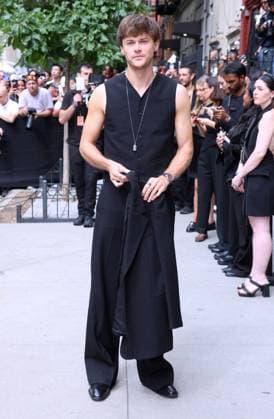 Celebs at the Calvin Klein Fashion Show Christopher Briney arrives at the Calvin Klein show during the fashion week in New York on September 12, 2025. Photo by Charles Guerin ABACAPRESS.COM New York NY  Copyright: xGuerinxCharles ABACAx