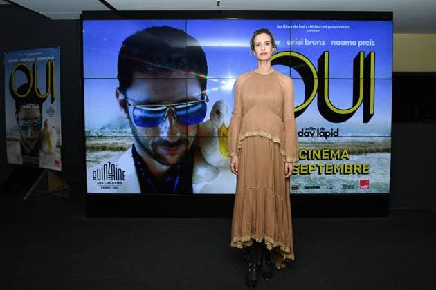 Oui Premiere Naama Preis attending the Oui Premiere at the UGC Cine Cite Les Halles in Paris, France on September 12, 2025. Photo by Aurore Marechal ABACAPRESS.COM Paris France  Copyright: xMarechalxAurore ABACAx