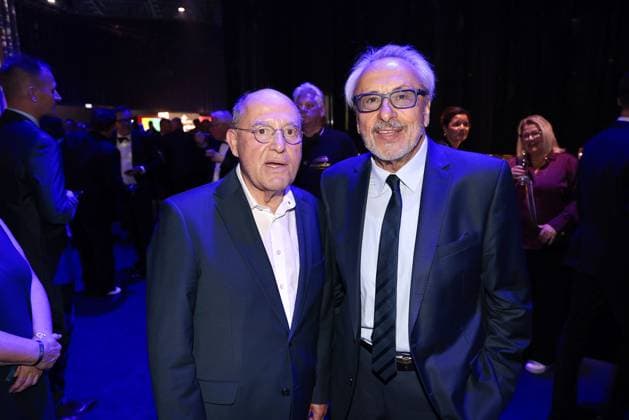 Gregor Gysi und Wolfgang Stumph bei der Aftershow Party bei der Verleihung von Die Goldene Henne am 12.09.2025 in Leipzig Goldene Henne 2025 Verleihung in Leipzig