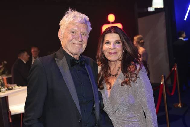 Ruediger Joswigund Claudia Wenzel bei der Aftershow Party bei der Verleihung von Die Goldene Henne am 12.09.2025 in Leipzig Goldene Henne 2025 Verleihung in Leipzig