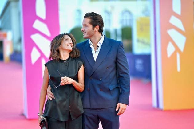 Deauville Nouvelle Vague Screening FC Florence Foresti and Alexandre Kominek attending the Nouvelle Vague screening as part of the 51th Deauville American Film Festival on September 12, 2025 in Deauville, France. Photo by Franck Castel ABACAPRESS.COM Deauville France  Copyright: xCastelxFranck ABACAx