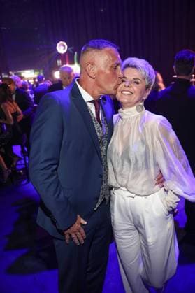 Goldene Henne 2025 Party Party Linda Feller und Ehemann Andreas Schulz Goldene Henne 2025, 12.09.2025, Leipzig Copyright: xEventpressxFuhrx