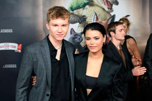 Leonard Conrads und Tomomi Themann bei der Premiere des Kinofilms Die Schule der magischen Tiere 4 im Mathäser Filmpalast. München, 12.09.2025
