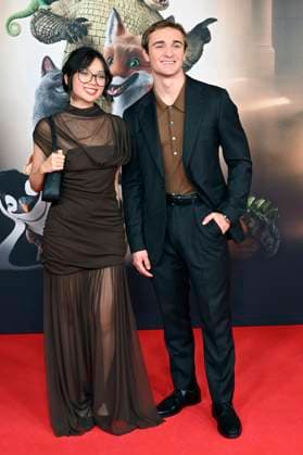 Purnima Grätz und Luis Vorbach bei der Premiere des Kinofilms Die Schule der magischen Tiere 4 im Mathäser Filmpalast. München, 12.09.2025