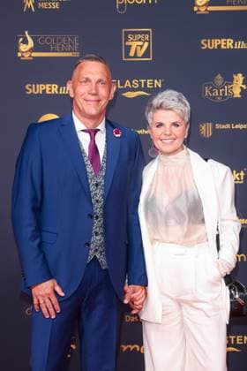 Award - Goldene Henne 2025 - Andreas Schulz und Linda Feller bei der Goldenen Henne 2025 in der Messe Leipzig am 12.09.2025. Copyright: xEventpressxKochanx