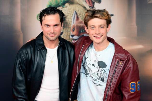 Samuel Schneider und Philip Müller bei der Premiere des Kinofilms Die Schule der magischen Tiere 4 im Mathäser Filmpalast. München, 12.09.2025