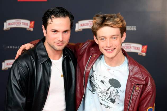 Samuel Schneider und Philip Müller bei der Premiere des Kinofilms Die Schule der magischen Tiere 4 im Mathäser Filmpalast. München, 12.09.2025