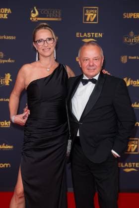Award - Goldene Henne 2025 - Susanne Ulrich und Stefan Kobus bei der Goldenen Henne 2025 in der Messe Leipzig am 12.09.2025. Copyright: xEventpressxKochanx