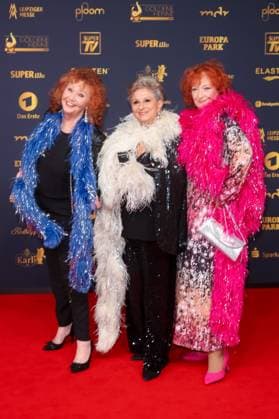 Award - Goldene Henne 2025 - Marie Rimmer, Dagmar Frederic und Dagmar Gelbke bei der Goldenen Henne 2025 in der Messe Leipzig am 12.09.2025. Copyright: xEventpressxKochanx