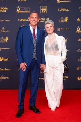 Award - Goldene Henne 2025 - Andreas Schulz und Linda Feller bei der Goldenen Henne 2025 in der Messe Leipzig am 12.09.2025. Copyright: xEventpressxKochanx
