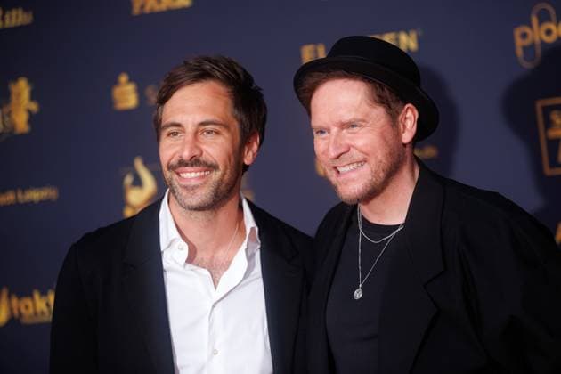 Award - Goldene Henne 2025 - Max Giesinger und Johannes Oerding bei der Goldenen Henne 2025 in der Messe Leipzig am 12.09.2025. Copyright: xEventpressxKochanx