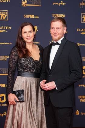 Award - Goldene Henne 2025 - Annett Hofmann und Michael Kretschmer bei der Goldenen Henne 2025 in der Messe Leipzig am 12.09.2025. Copyright: xEventpressxKochanx