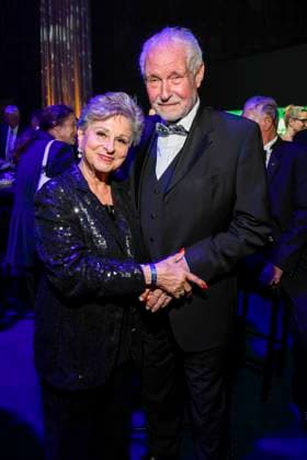 abb Dagmar Frederic und Klaus Lenk zu Gast auf der Aftershow Party bei der Verleihung der Goldenen Henne 2025 in der Messe Leipzig am 12.09.2025
