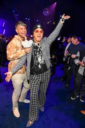 abb Marcell Damaschke und Julian F. M. Stoeckel zu Gast auf der Aftershow Party bei der Verleihung der Goldenen Henne 2025 in der Messe Leipzig am 12.09.2025
