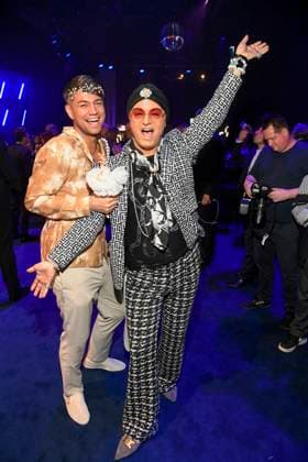 abb Marcell Damaschke und Julian F. M. Stoeckel zu Gast auf der Aftershow Party bei der Verleihung der Goldenen Henne 2025 in der Messe Leipzig am 12.09.2025