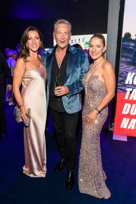abb Julia Berger, Olaf Berger und Stefanie Hertel zu Gast auf der Aftershow Party bei der Verleihung der Goldenen Henne 2025 in der Messe Leipzig am 12.09.2025