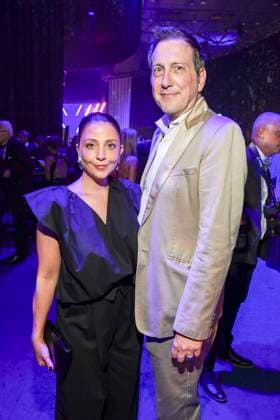 abb Arzu Bazman und Torsten Lenkeit zu Gast auf der Aftershow Party bei der Verleihung der Goldenen Henne 2025 in der Messe Leipzig am 12.09.2025