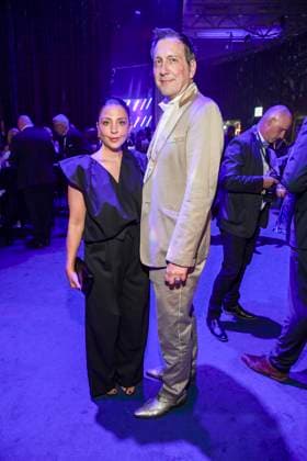 abb Arzu Bazman und Torsten Lenkeit zu Gast auf der Aftershow Party bei der Verleihung der Goldenen Henne 2025 in der Messe Leipzig am 12.09.2025