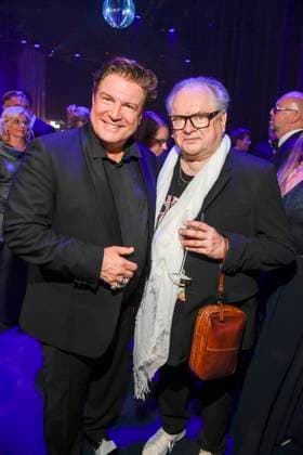 abb Francis Fulton-Smith und Heinz Rudolf Kunze zu Gast auf der Aftershow Party bei der Verleihung der Goldenen Henne 2025 in der Messe Leipzig am 12.09.2025