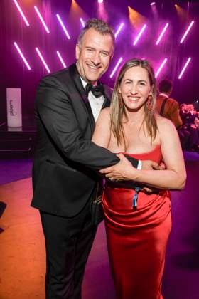 abb Rene Kindermann mit Frau Katja zu Gast auf der Aftershow Party bei der Verleihung der Goldenen Henne 2025 in der Messe Leipzig am 12.09.2025