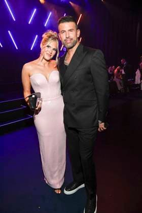 abb Jessie Noe Scheuermann und Jay Khan zu Gast auf der Aftershow Party bei der Verleihung der Goldenen Henne 2025 in der Messe Leipzig am 12.09.2025