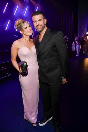 abb Jessie Noe Scheuermann und Jay Khan zu Gast auf der Aftershow Party bei der Verleihung der Goldenen Henne 2025 in der Messe Leipzig am 12.09.2025