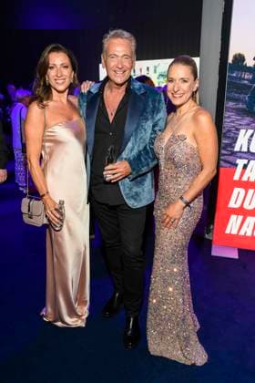 abb Julia Berger, Olaf Berger und Stefanie Hertel zu Gast auf der Aftershow Party bei der Verleihung der Goldenen Henne 2025 in der Messe Leipzig am 12.09.2025