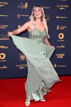 Annemarie Eilfeld bei der 31. Verleihung der Goldenen Henne 2025 in der Leipziger Messe. Leipzig, 12.09.2025
