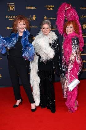 Regina Thoss, Dagmar Frederic und Dagmar Gelbke bei der 31. Verleihung der Goldenen Henne 2025 in der Leipziger Messe. Leipzig, 12.09.2025