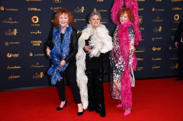 Regina Thoss, Dagmar Frederic und Dagmar Gelbke bei der 31. Verleihung der Goldenen Henne 2025 in der Leipziger Messe. Leipzig, 12.09.2025