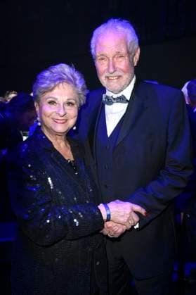 Dagmar Frederic mit Ehemann Klaus Lenk bei der 31. Verleihung der Goldenen Henne 2025 in der Leipziger Messe. Leipzig, 12.09.2025