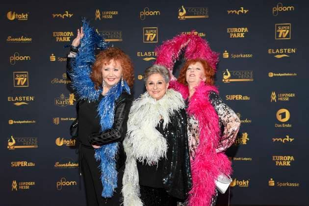abb Regina Thoss, Dagmar Frederic und Dagmar Gelbke zu Gast auf dem roten Teppich bei der Verleihung der Goldenen Henne 2025 in der Messe Leipzig am 12.09.2025 *** abb Regina Thoss, Dagmar Frederic and Dagmar Gelbke as guests on the red carpet at the Golden Hen 2025 awards ceremony at Messe Leipzig on 12 09 2025