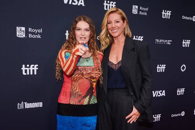 September 13, 2025, Toronto, On, Canada: Director Ally Pankiw (left) and singer-songwriter Sarah McLachlan are photographed on the red carpet for the film Lilith Fair: Building a Mystery during the Toronto International Film Festival in Toronto, on Saturday, Sept. 13, 2025. Toronto Canada  - ZUMAc35_ 20250913_zaf_c35_044 Copyright: xSammyxKoganx