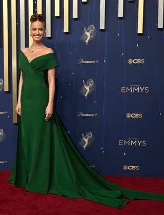 David McMillan, nominee for outstanding Limited or Anthology Series arrives for the 77th annual Primetime Emmy Awards at the Peacock Theater in Los Angeles on Sunday, September 14, 2025.  LAP2025091471246 JohnxMcCoy