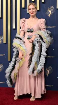 Shannon Murphy nominated for Best Director for a Limited Series arrives for the 77th annual Primetime Emmy Awards at the Peacock Theater in Los Angeles on Sunday, September 14, 2025.  LAP20250914717 JohnxMcCoy