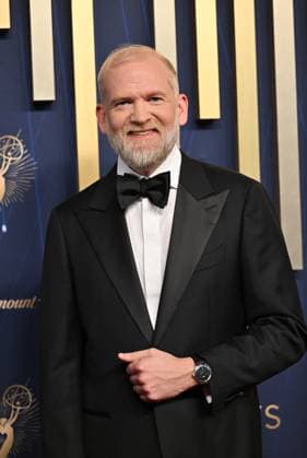 Paul Thureen arrives for the 77th annual Primetime Emmy Awards at the Peacock Theater in Los Angeles on Sunday, September 14, 2025.  LAP2025091490 CHISxCHEW