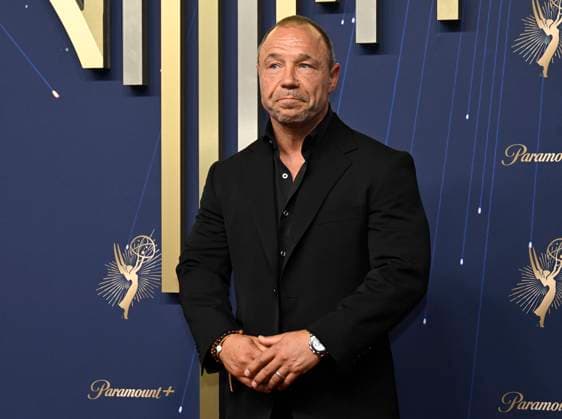 Stephen Graham, nominee for his work on Adolescence, the 77th annual Primetime Emmy Awards at the Peacock Theater in Los Angeles on Sunday, September 14, 2025.  LAP20250914754 JohnxMcCoy