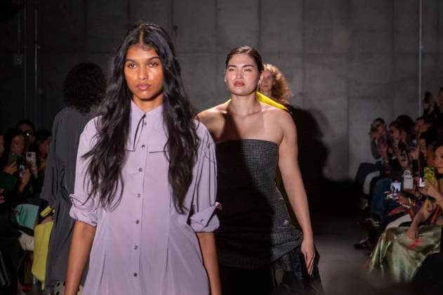 Bach Mai - Runway - Spring 2026, New York Fashion Week, USA - 14 Sep 2025 Models walk the runway finale for the Bach Mai fashion show during the Spring 2026 New York Fashion Week at Genesis House in New York City. New York United States Copyright: xRonxAdarx xSOPAxImagesx _radar_mai_20250914_21218
