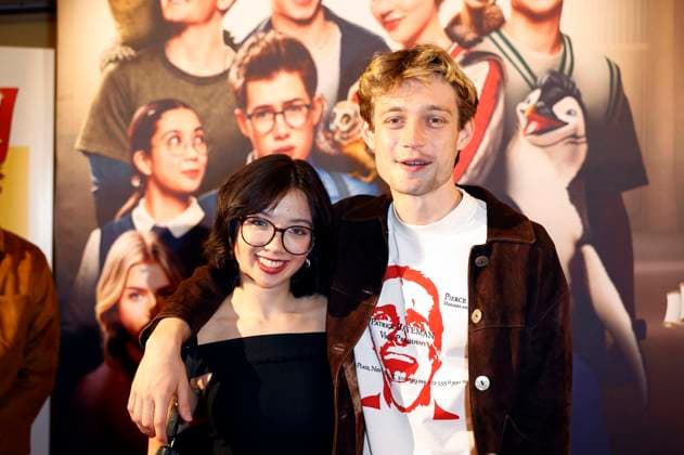 Purnima Grätz und Philip Müller bei der Premiere des Kinofilms Die Schule der magischen Tiere 4 in der Lichtburg. Essen, 14.09.2025