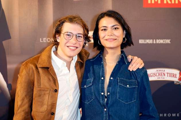 Thilo Fridolin Matthes und Tomomi Themann bei der Premiere des Kinofilms Die Schule der magischen Tiere 4 in der Lichtburg. Essen, 14.09.2025