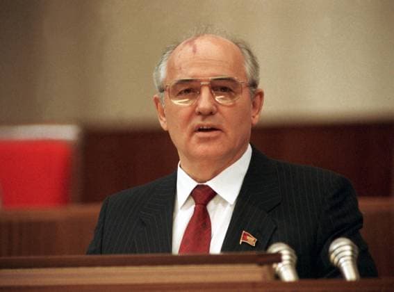 Moscow. Chairman of the Supreme Soviet of the Soviet Union Mikhail Gorbachev makes a report on foreign and interior politics of the Soviet Union at the Congress of Peoples Deputies of the Soviet Union. Photo TASS Vladimir Musaelyan; Yuri Lizunov  24076