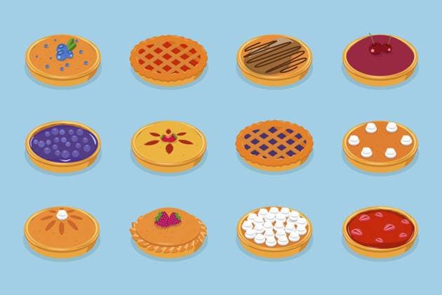 3D Isometric Flat Set von hausgemachten Kuchen, Haus Bäckerei und Gebäck 3D Isometric Flat Set of Homemade Pies, Home Bakery and Pastry Copyright: imageBROKER AnastasiiaxTorianyk ibxplw14946787.jpg