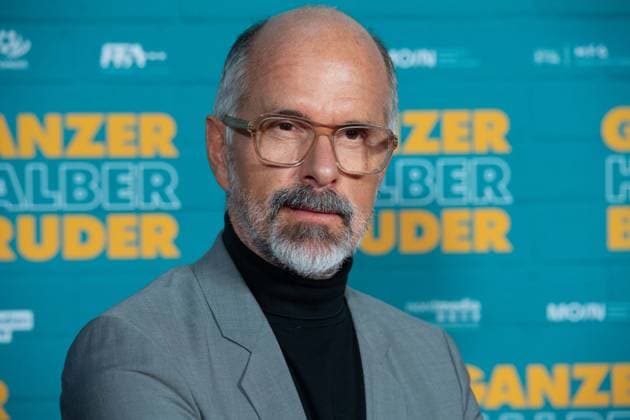 Christoph Maria HERBST, Schauspieler, Roter Teppich, Red Carpet Show, Ankunft, arrival, Filmpremiere GANZER HALBER BRUDER am 15.09.2025 im Cinedom-Kino in Koeln,