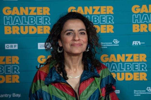 Roter Teppich, Red Carpet Show, Ankunft, arrival, Filmpremiere GANZER HALBER BRUDER am 15.09.2025 im Cinedom-Kino in Koeln,