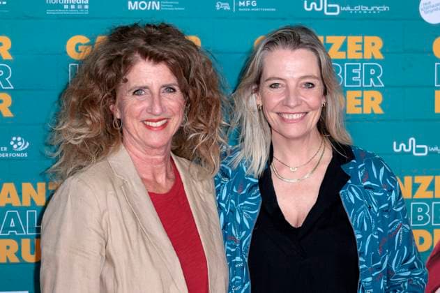 Julia Schmitt und Antje Mairich bei der Premiere des Kinofilms Ganzer halber Bruder im Cinedom. Köln, 15.09.2025