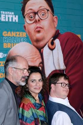 Christoph Maria Herbst, Sesede Terziyan und Nico Randel bei der Premiere des Kinofilms Ganzer halber Bruder im Cinedom. Köln, 15.09.2025